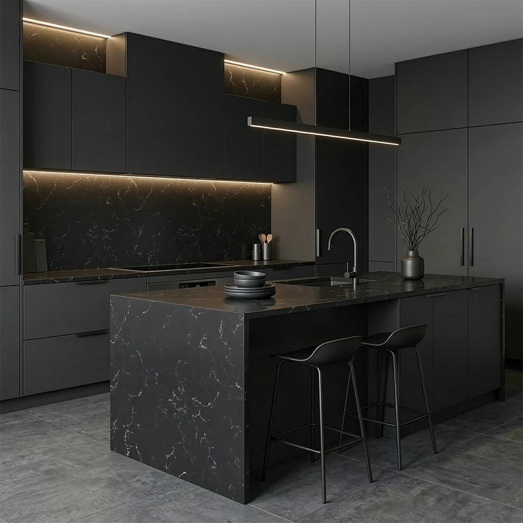 Blanco Midnight Quartz.