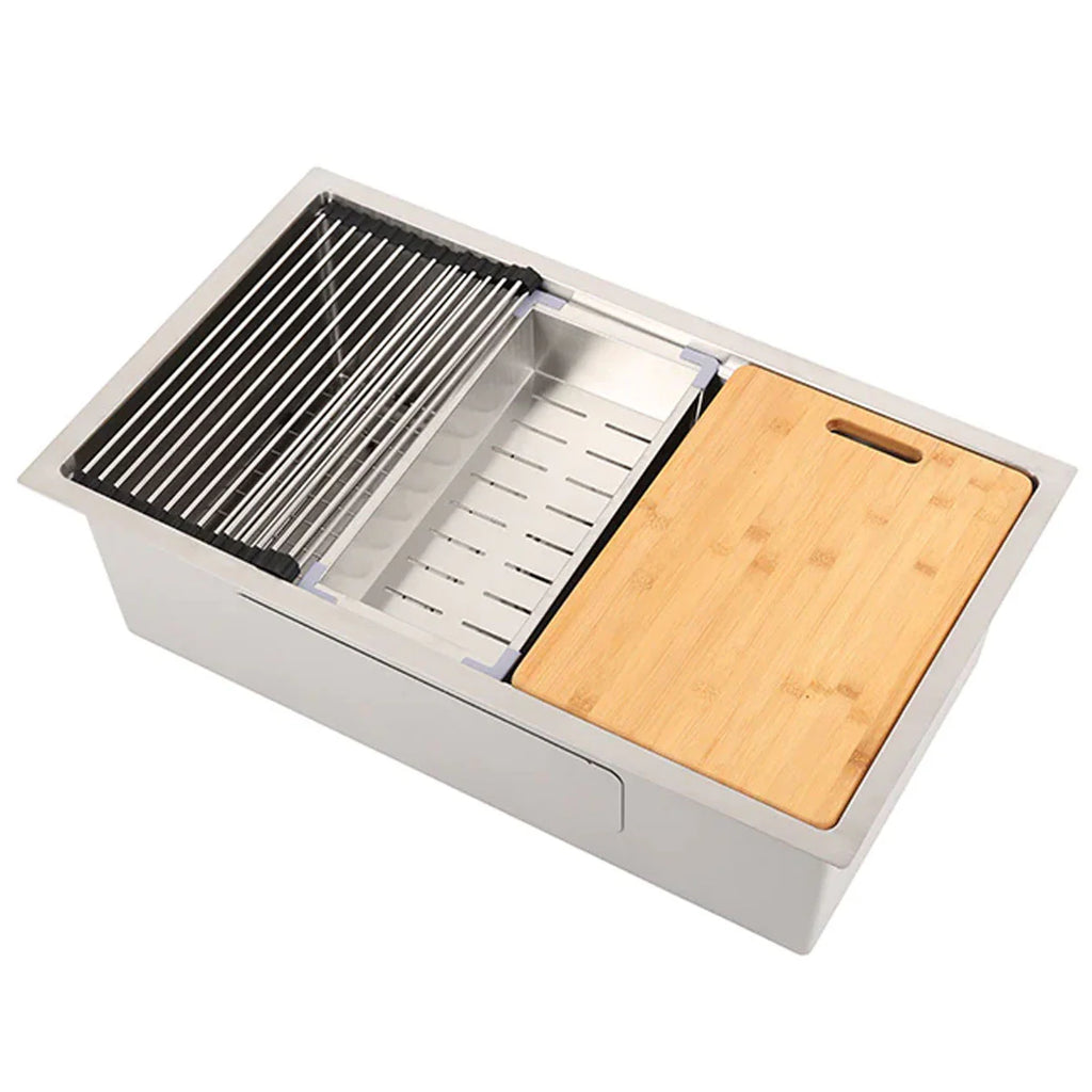 18G 32" Stainless Steel Undermount Kitchen Sink