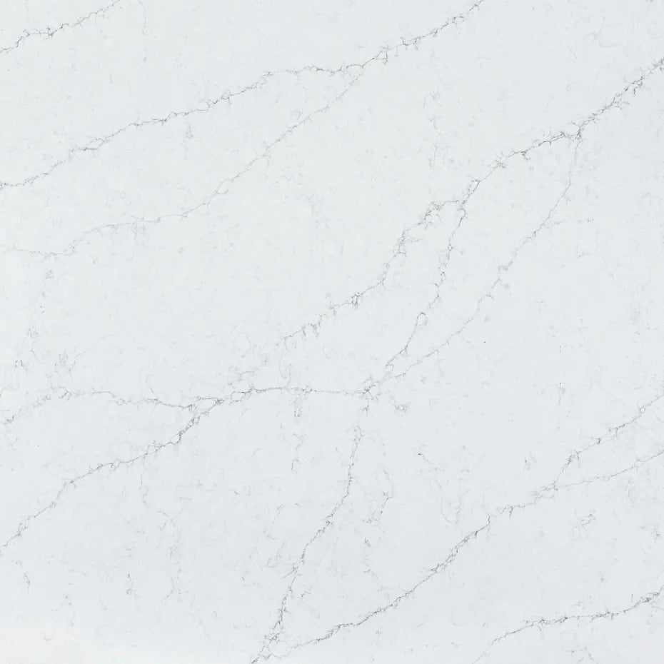 Alpine Calacatta Silica-Free Quartz Slab - Pandora Mt Co.,ltd -Quarz Manufacturer Vietnam