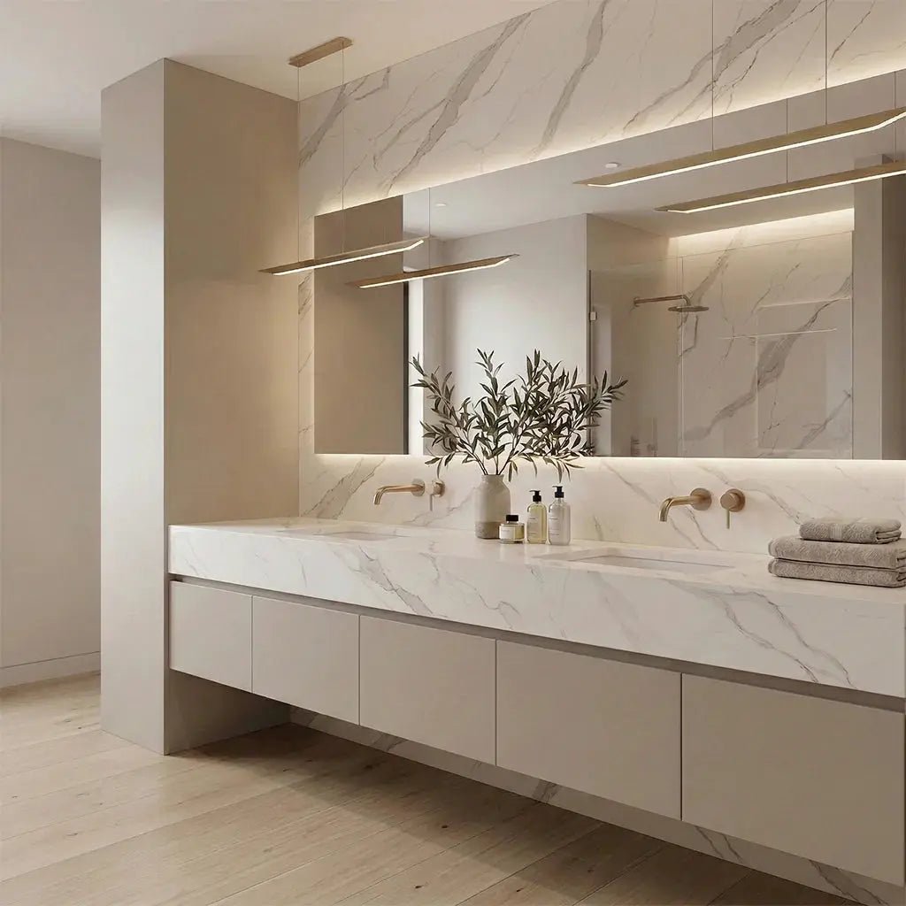 Aurora Calacatta Quartz - Pandora Mt Co.,ltd -Quarz Manufacturer Vietnam